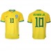 Brasilien Neymar Jr #10 Hemma matchtröja VM 2022 Kortärmad Billigt